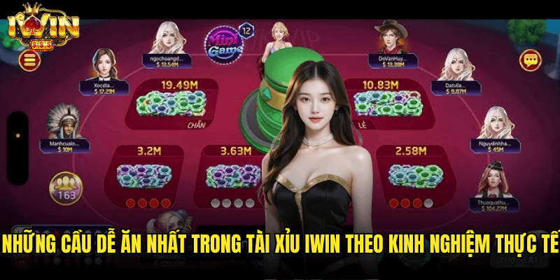 Tài Xỉu Có Cầu Nào Dễ Ăn Nhất? Bí Quyết Từ Cao Thủ Iwin 3 Những Cầu Dễ Ăn Nhất Trong Tài Xỉu Iwin Theo Kinh Nghiệm Thực Tế